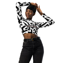 Boy Bye long-sleeve crop top